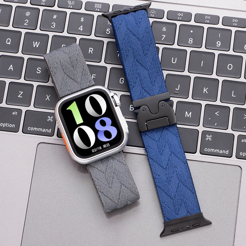 Nylon Woven Parachute Buckle Watch Band for Apple Watch S11 S10 9 8 - Image 5