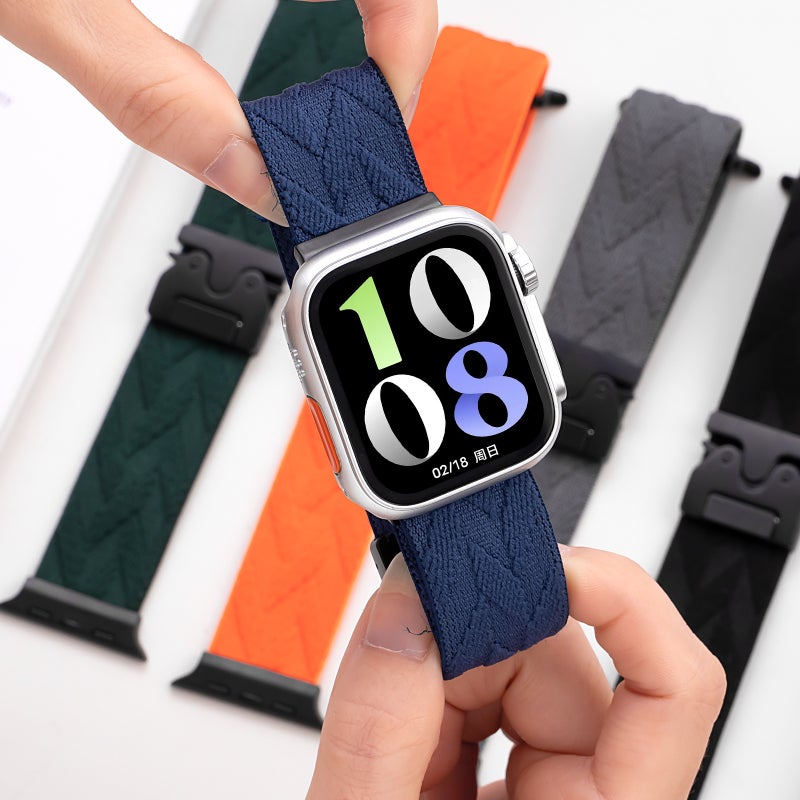 Nylon Woven Parachute Buckle Watch Band for Apple Watch S11 S10 9 8 - Image 2