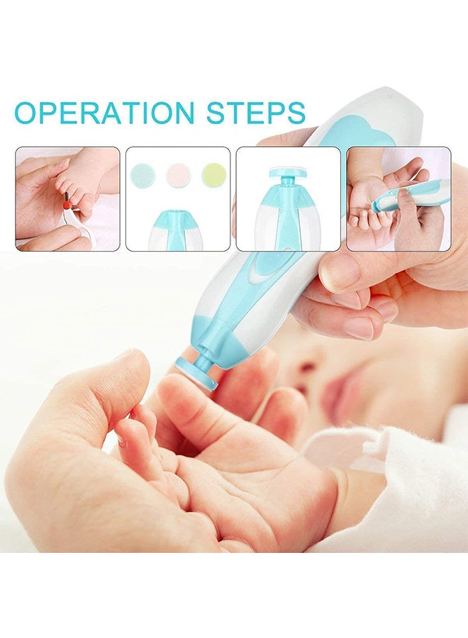 6-In-1 Electric Nail File Trimmer Tool Kit With LED Light For Children - Image 4
