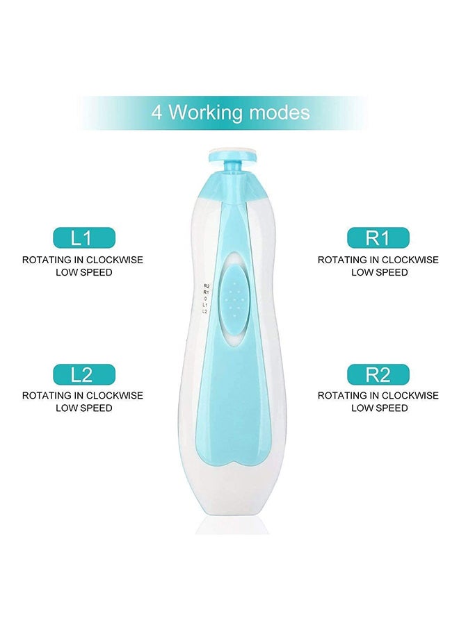 6-In-1 Electric Nail File Trimmer Tool Kit With LED Light For Children - Image 3