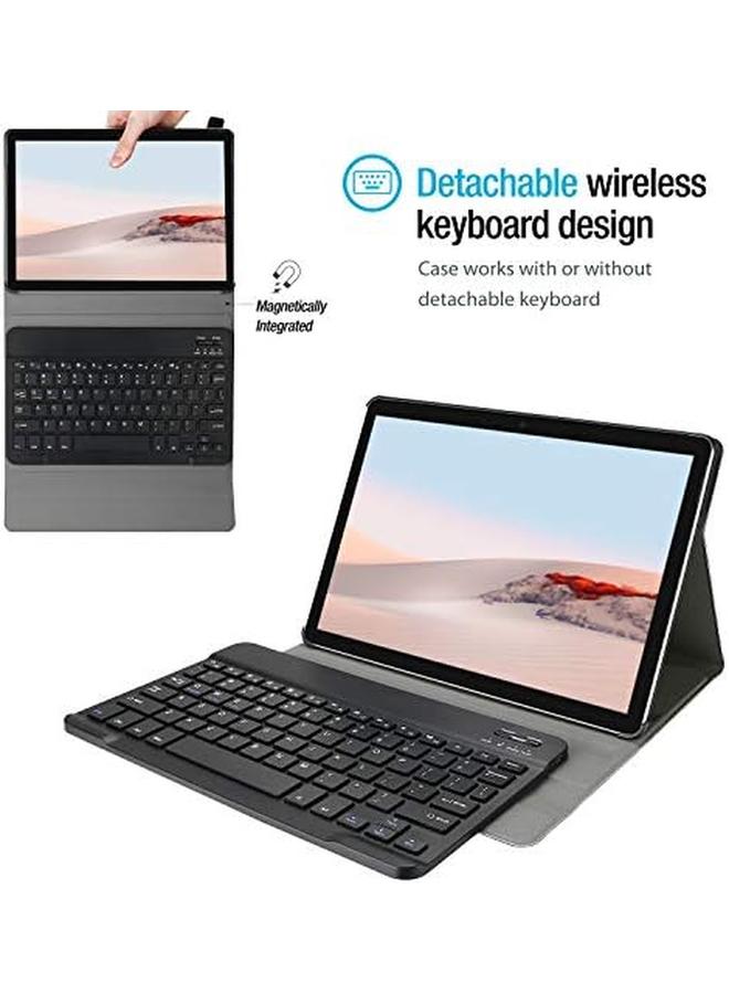 Keyboard Case For Surface Go 3 2021 Surface Go 2 2020 Surface Go 2018 With Magnetically Detachable Wireless Keyboard Black