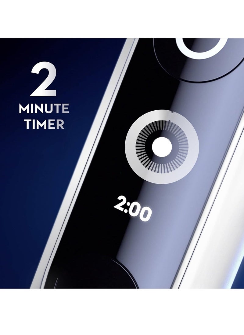 Oral-B Electric Rechargeable Toothbrush, 1 White handle with Revolutionary Magnetic Technology, Black & White Display, 5 Modes, 1 Premium Travel Case  - Image 2