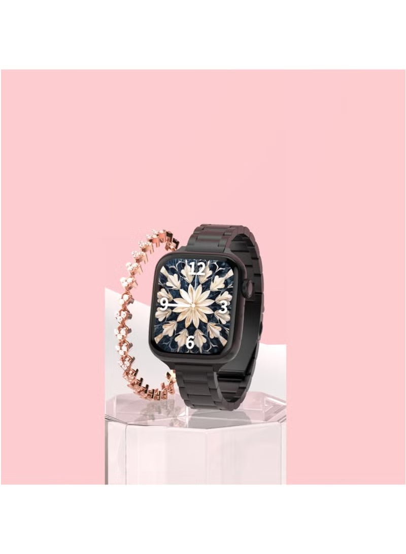 Telzeal Perfect Mini Ladies Smart Watch – 42mm Stylish Touchscreen with Bluetooth Calling, Heart Rate & Sleep Monitoring, Fitness Tracking, Long Battery Life, Elegant Lightweight Design for Women – Rose Gold or Black - Image 3