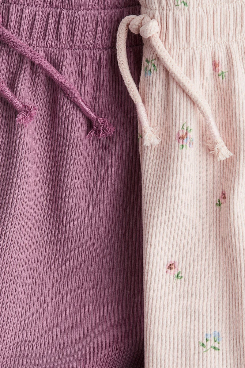 اتش اند ام شورتات من الجيرسيه بتصميم مرن - عبوة من قطعتين