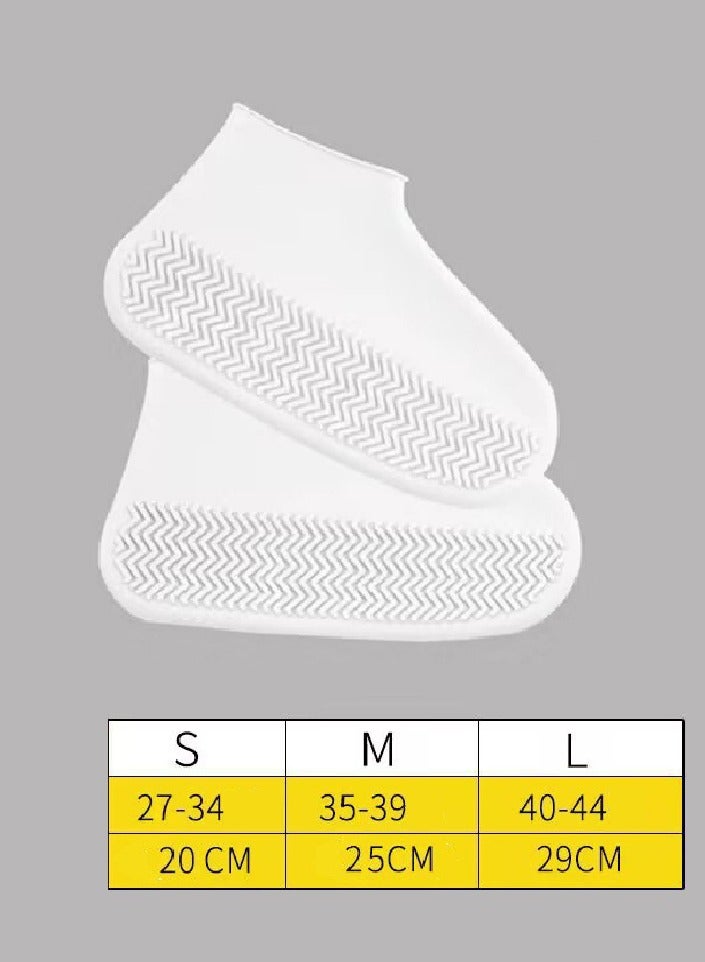 Bukela Waterproof Shoe Covers 2 Pairs,Rain Shoe Covers Reusable Silicone Non Slip Shoe Covers for Outdoor,Rain Shoe Covers for Women and Men - Image 2