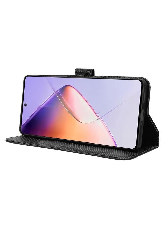 اس-توب جراب لهاتف Infinix Note 40 4G مصنوع من الجلد بتصميم ماسي - Image 5