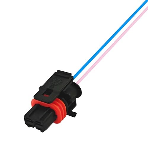 QKYS 2Wire Alternator Connector Pigtail Durable 6inch Pigtail 25877026 Easy Installation Premium Motor Connector Accessory Compatible with Cadillac Chevy GMC Hummer DR44G 20072020 - Image 1