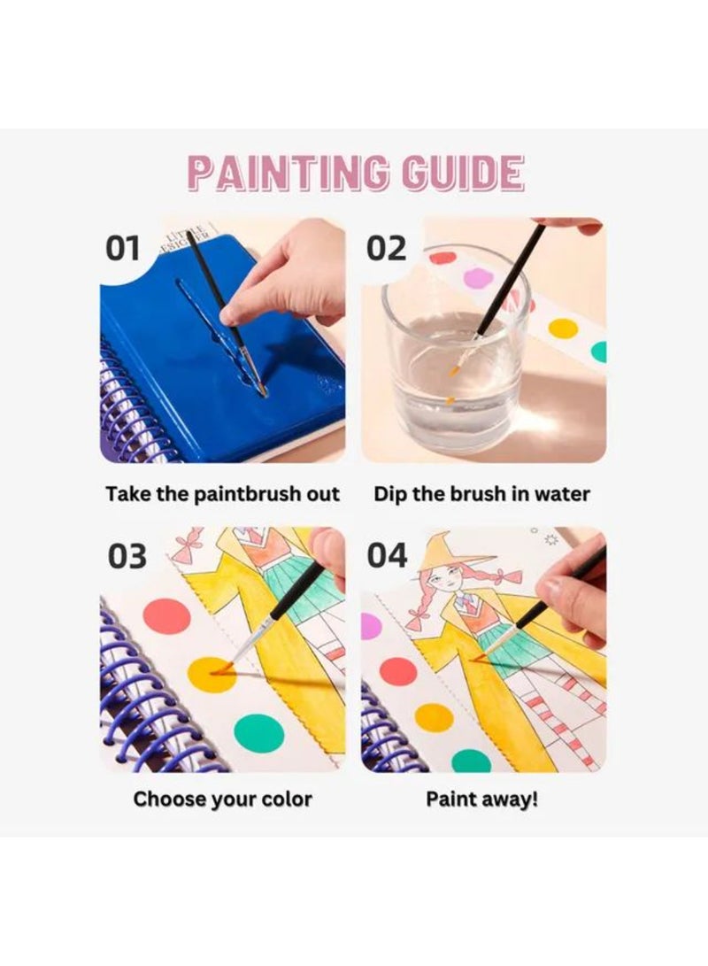 MiDeer Little Designer Make-Your-Own-Dress Kit – Princess Ball DIY Fashion Craft for Kids | Creative Dressmaking Set with Fabric, Stickers & Paint | Encourages Creativity & Fine Motor Skills | Ages 4+ - Image 4