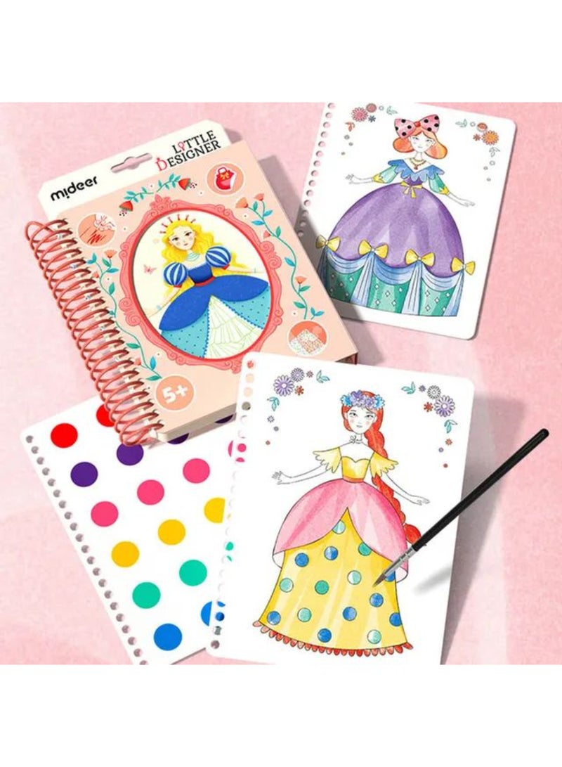 MiDeer Little Designer Make-Your-Own-Dress Kit – Princess Ball DIY Fashion Craft for Kids | Creative Dressmaking Set with Fabric, Stickers & Paint | Encourages Creativity & Fine Motor Skills | Ages 4+ - Image 1