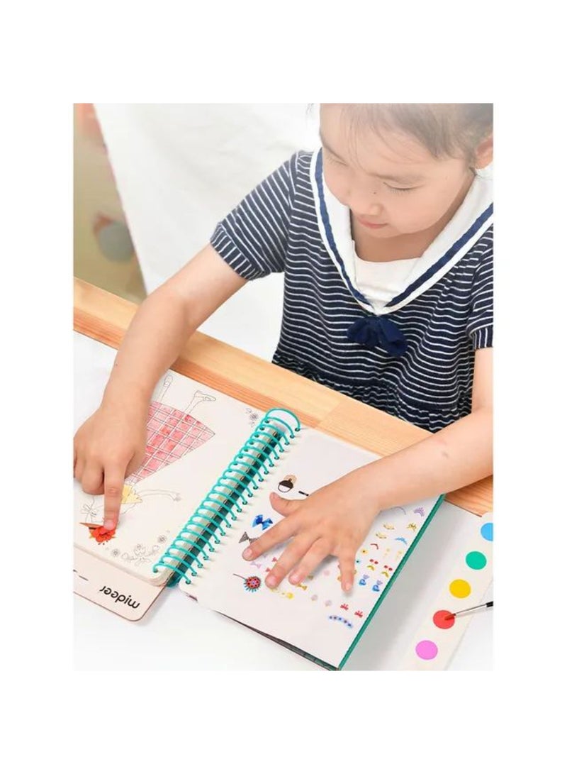 MiDeer Little Designer Make-Your-Own-Dress Kit – Princess Ball DIY Fashion Craft for Kids | Creative Dressmaking Set with Fabric, Stickers & Paint | Encourages Creativity & Fine Motor Skills | Ages 4+ - Image 5