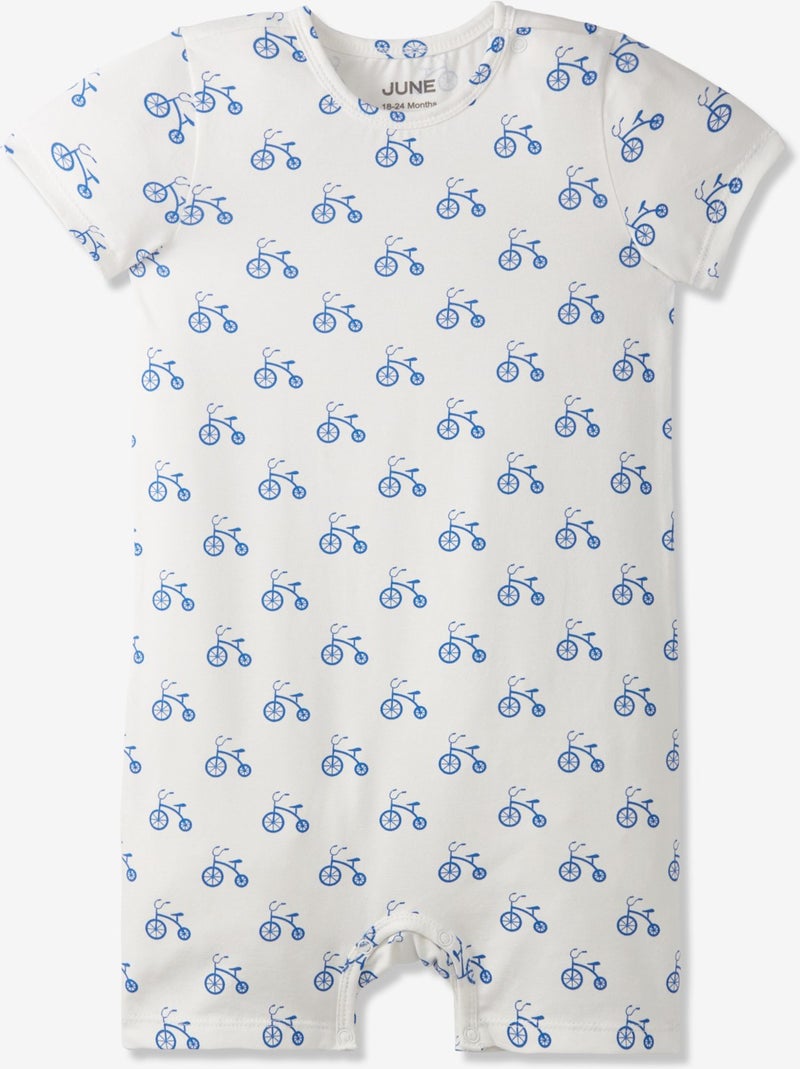 JUNE Baby Boy Patterned Short Rompers  - Image 1