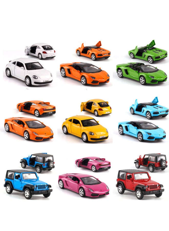 83 Color Pepper Alloy 1:43 Matchbox Pocket Car Mercedes-Benz Audi Volkswagen Children's Toy Model Ornaments-Color:Bentley Flying-brown  - Image 5