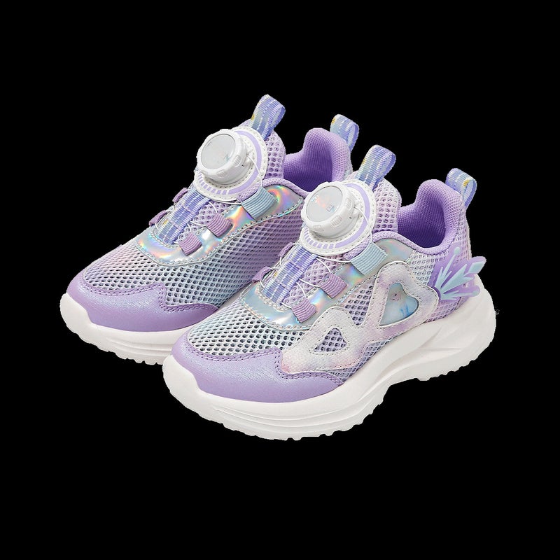 Children'S 2025 Kidsren'S Shoes Casual Sneakers Sports Shoes Girls Boys Rotating Button White Shoes Trendy - Image 1