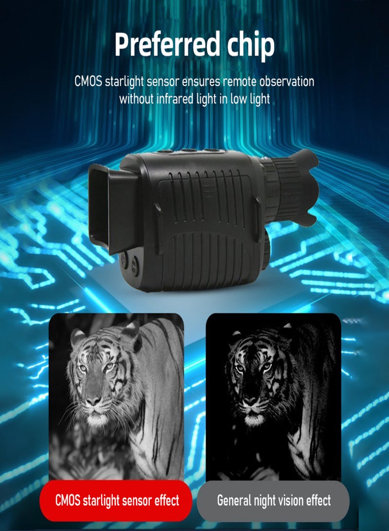 Generic 2.5K Night Vision Goggles Digital Night Vision Monoculars IP54 Waterproof 10X Digital Zoom Viewing 2624ft/800M in Dark with 1.54-inch TFT Screen Support Image Video Recording for Bird - Image 5