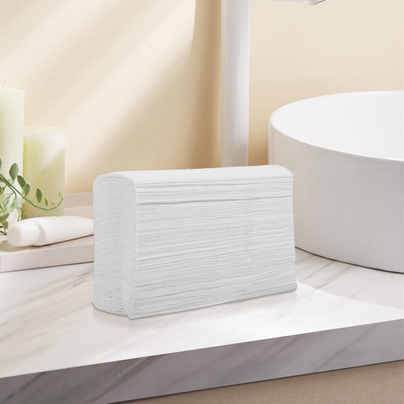 130 Count Disposable Paper Hand Towels Highly Absorbent Guest Towels Made From Virgin Wood Pulp Bulk Pack For Home Office Hotel And Reception Use - Image 5