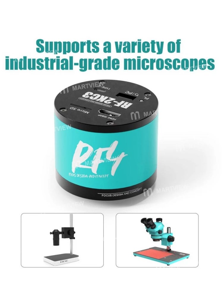 RELIFE RF4 RF-2KC3 2K HD Output High-Resolution Adjustable Camera for Trinocular Stereo Microscope  - Image 4