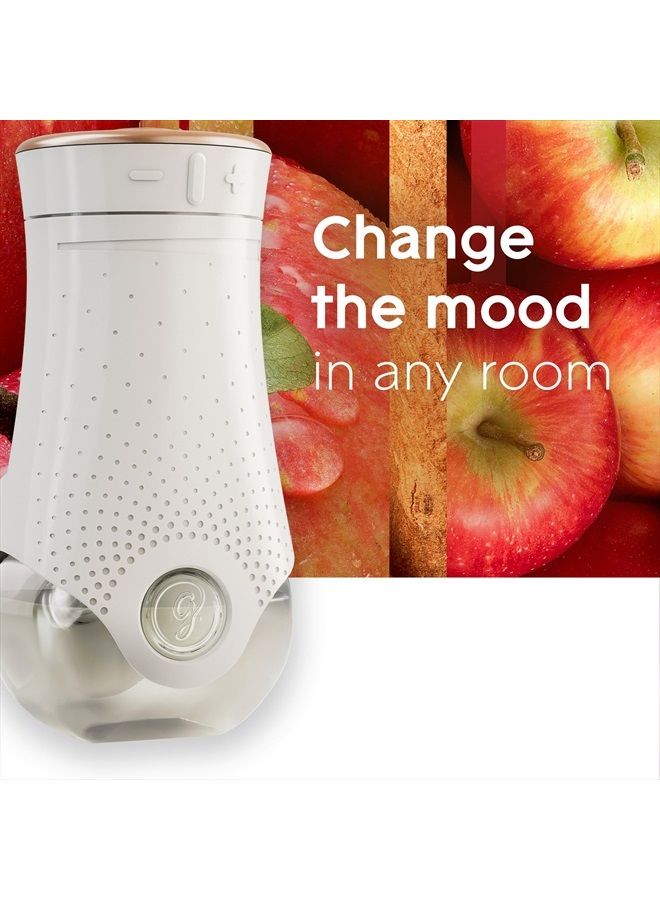 Glade PlugIns Refills Air Freshener Starter Kit, Scented and Essential Oils for Home and Bathroom, Apple Cinnamon, 4.02 Fl Oz, 2 Warmers + 6 Refills - Image 2