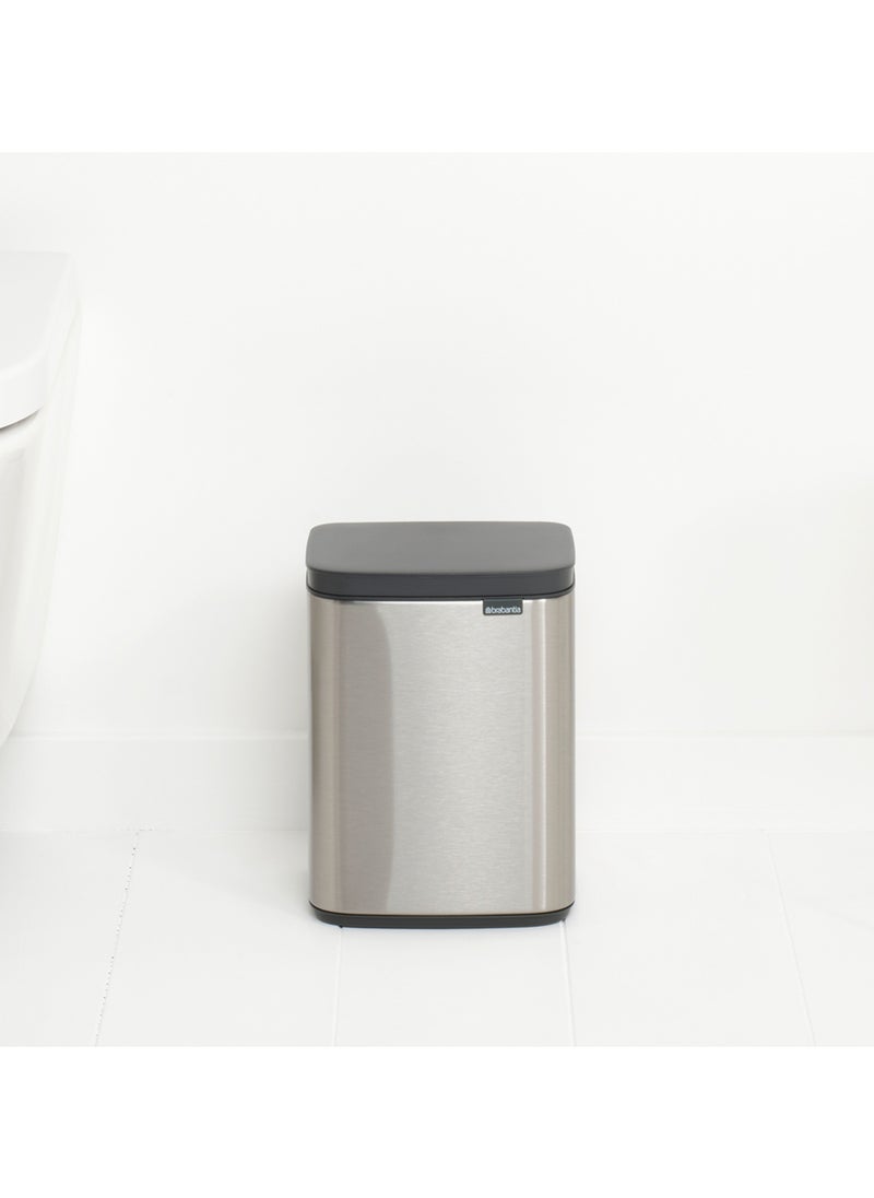brabantia Bo Waste Bin 4L Matt Steel Fingerprint Proof  - Image 1