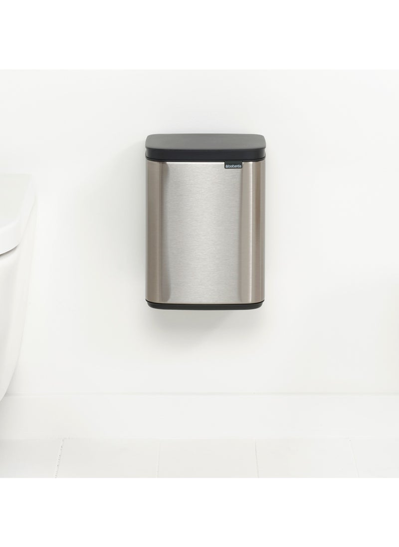 brabantia Bo Waste Bin 4L Matt Steel Fingerprint Proof  - Image 2