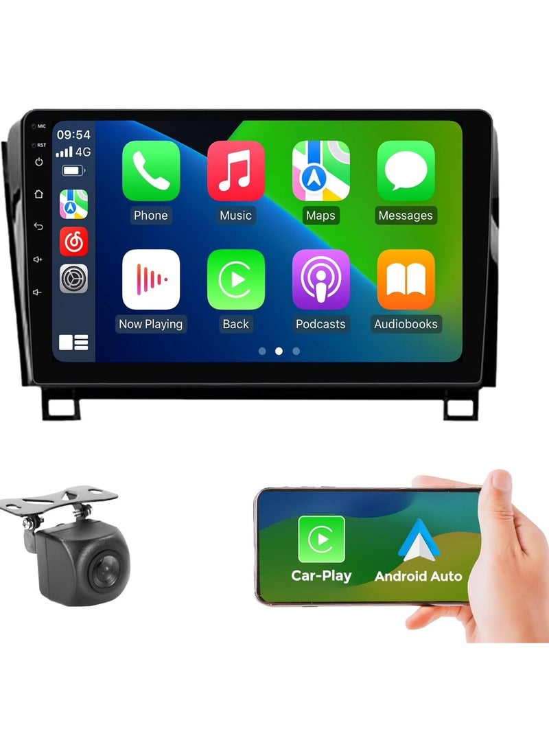Vierex Car Stereo For Toyota Tundra 2007-2013 And Toyota Sequoia 2008-2019 Android Screen With Carplay Android Auto Wireless 4GB RAM 32GB ROM HD Camera Included Touch Screen With Frame  - Image 1