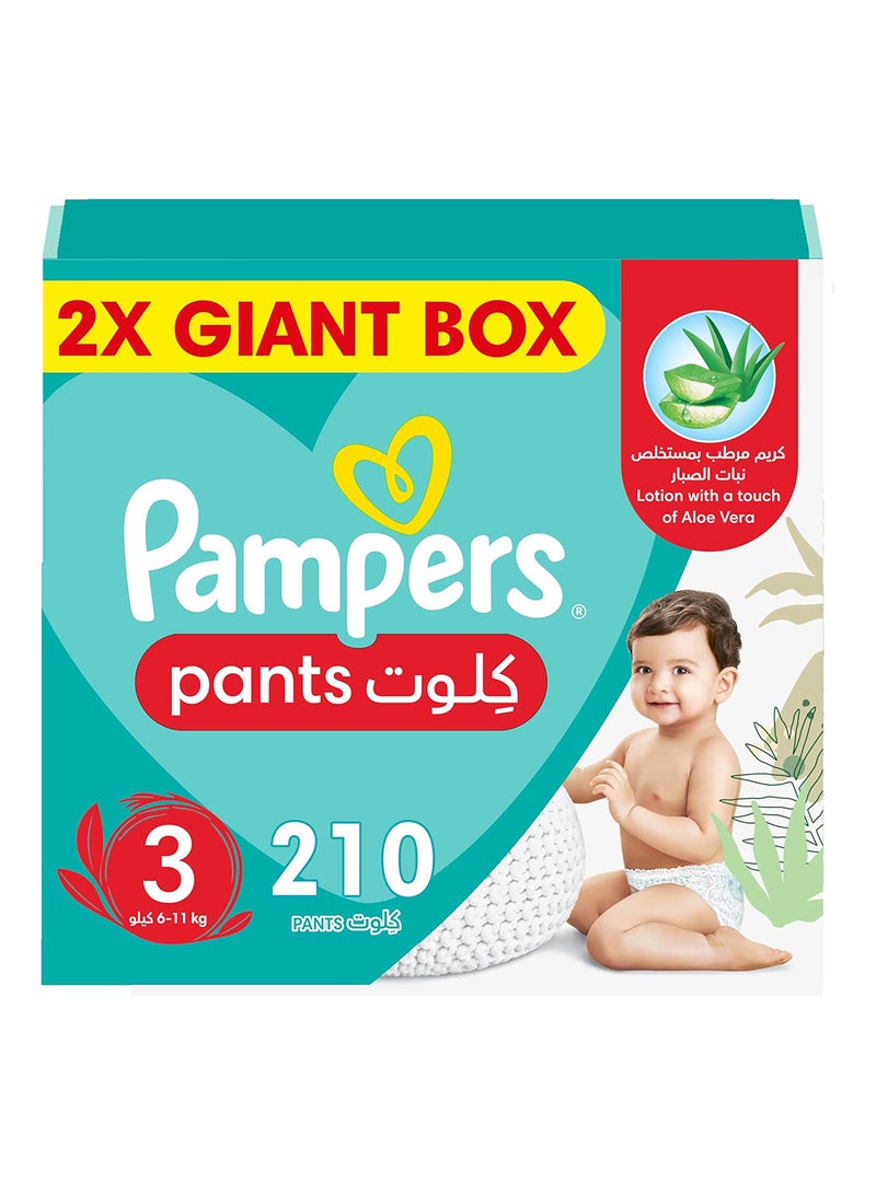 Pampers Baby Dry Pants Diapers With Aloe Vera Lotion 360 Fit And Up To 100% Leakproof Size 3 6-11Kg - Image 1