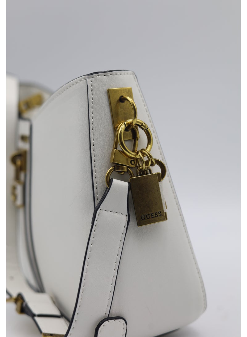 GUESS GUESS GINEVRA NUDE SHOULDER BAG - Image 3