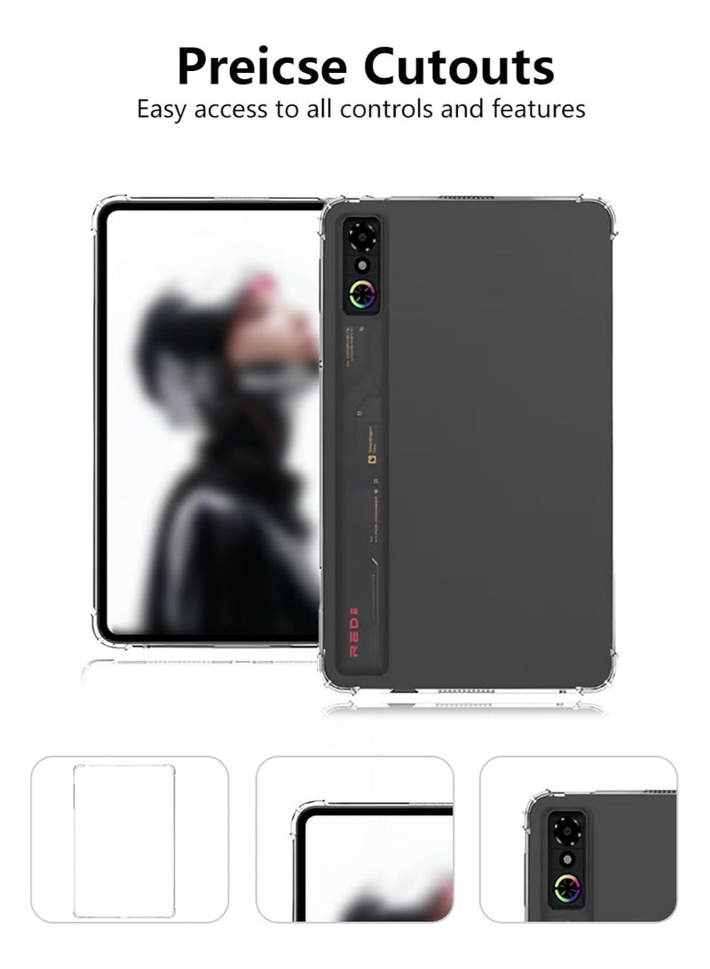 general Redmagic Astra 2025 9.06-inch Gaming Tablet Transparent Protective Case Slim Lightweight TPU Case Flexible, Soft, Scratch-Resistant - Image 3