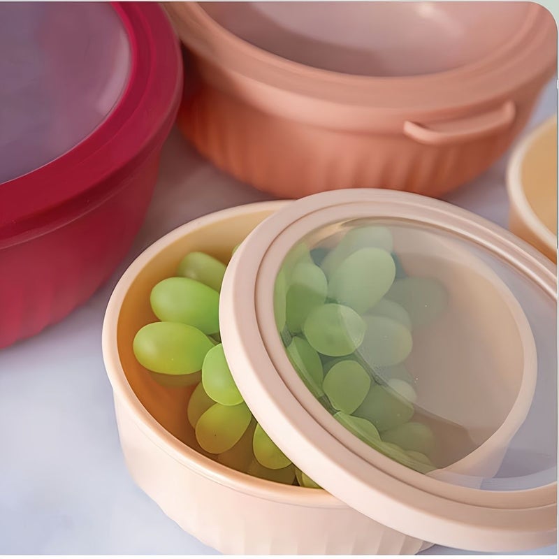 4pcs Set Large Capacity Blue Refrigerator Storage Containers Multi Purpose Fresh Keeping Boxes For Meat Vegetables And Eggs Four Different Sizes Food Grade Material Strong Sealing - Image 5