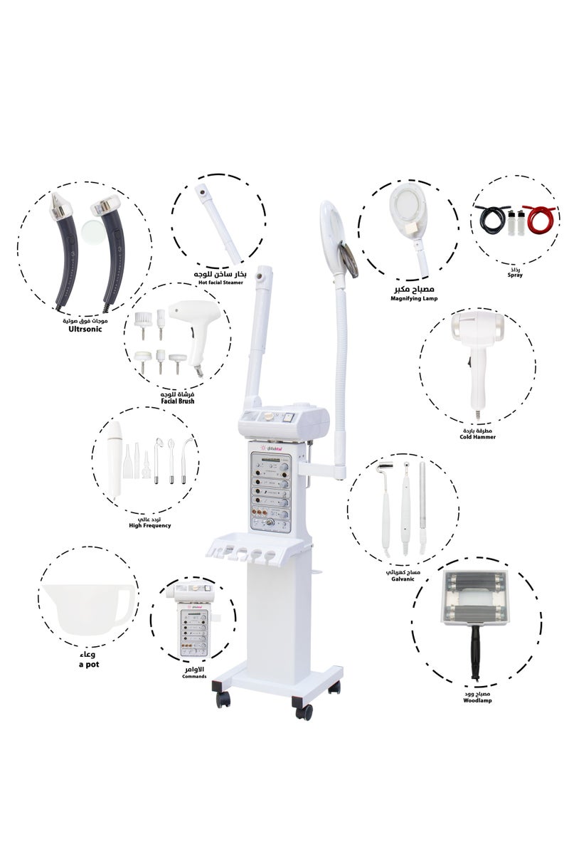 جلوبال ستار جهاز Globalstar 10 في 1 للعناية بالبشرة F-8800D - محطة تجميل كاملة للاستخدام الاحترافي - Image 4