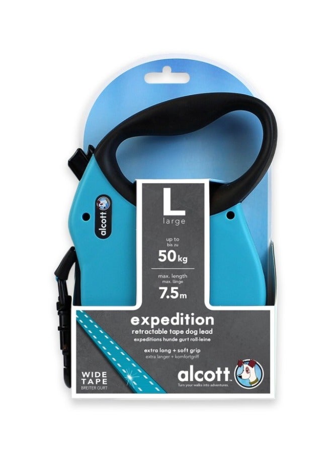 alcott Expedition Retractable leash 7.5 m Large Blue - Image 1