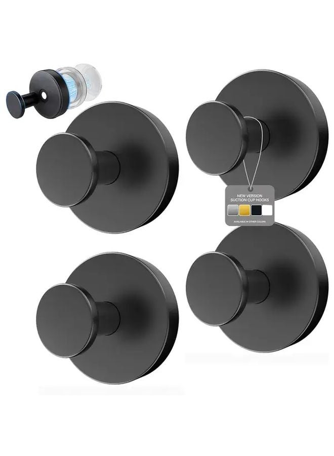 Stainless Steel Vacuum Suction Cup Hooks 2pcs Silver Heavy Duty Wall Mounted - Image 2
