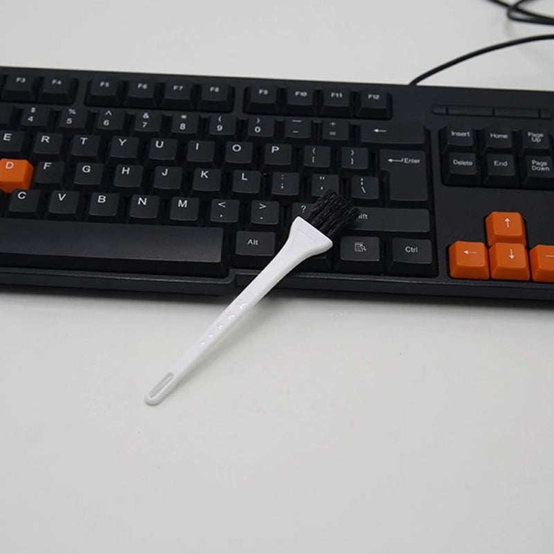 comfrt Anti Static Nylon Brush Keyboard Brush, Plastic Handle with Hole Multipurpose Mini White Brush Cleaner for Computer Keyboard Small Spaces - Image 5