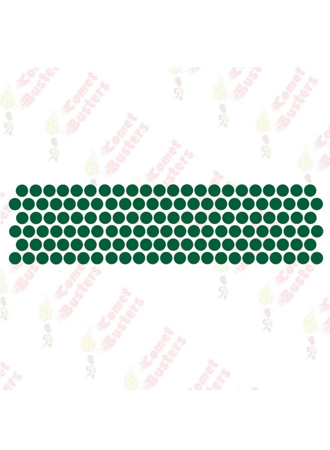 كوميت باسترز بيندي دائرية جميلة مصنوعة يدويًا من المخمل باللون الأخضر الداكن من Comet Busters (6 مم) (BIN2102) - Image 4