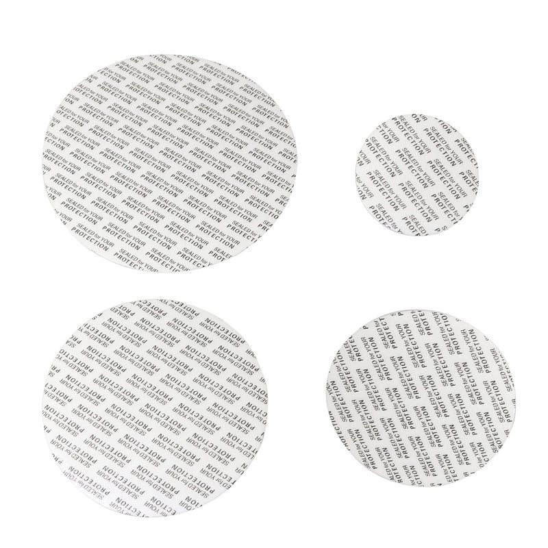 PZRT PZRT 40pcs 89 70 58 38mm Foam Lid Liner Pressure Sensitive Seal Gasket Activated Pressure Sensitive Seals Cap Liners