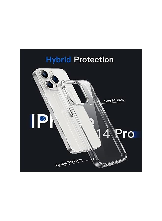 Jetech Case for iPhone 14 Pro 6.1-Inch, Non-Yellowing Shockproof Phone Bumper Cover, Anti-Scratch Clear Back (Clear) - Image 3