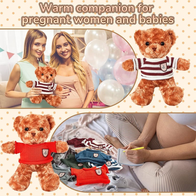 Sratte 8 Pcs Doll Clothes Bear Clothes Cute Stuffed Animal Doll Accessories Plush Toy Clothes Bear Sweater Outfit Fit Most 1418 Inch Bears Animal Plush Dolls Stuffed Toys - Image 5
