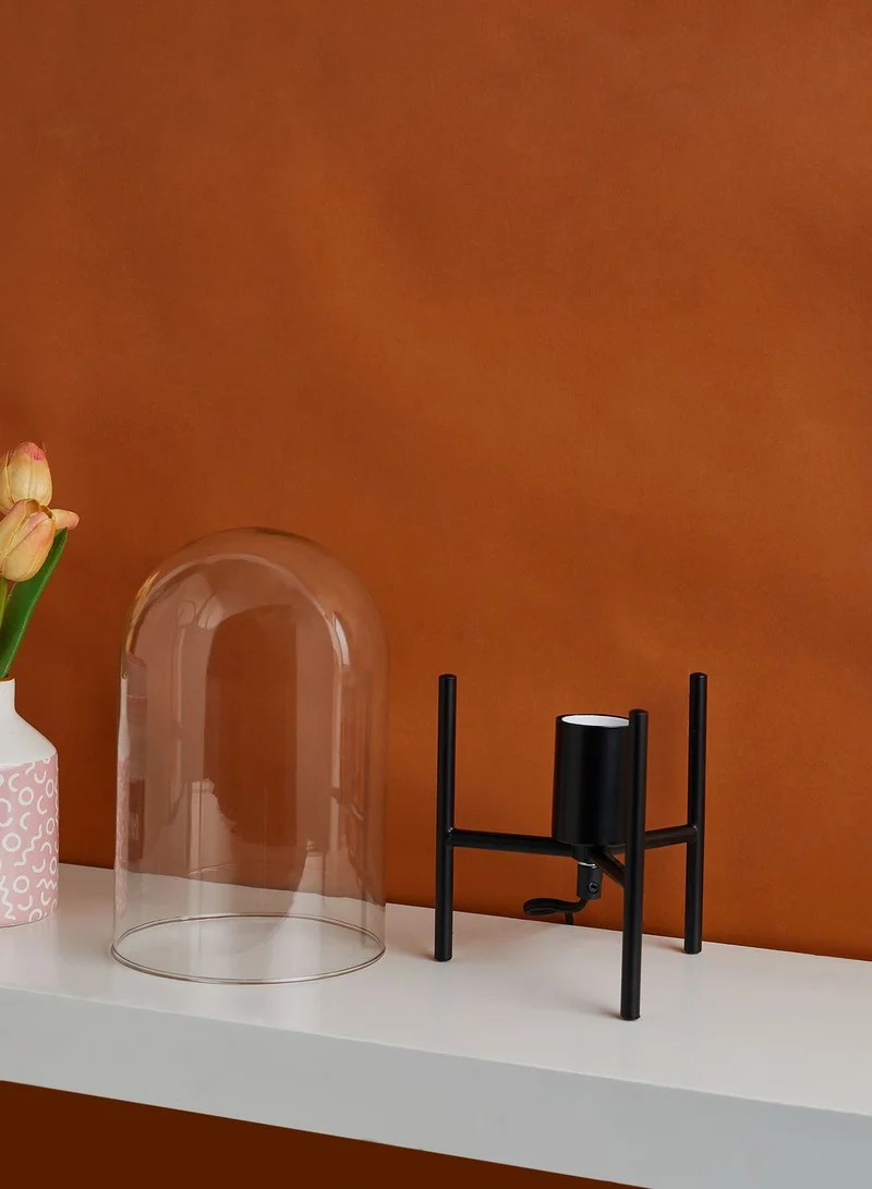 Leitmotiv Clear Glass Bell Table Lamp