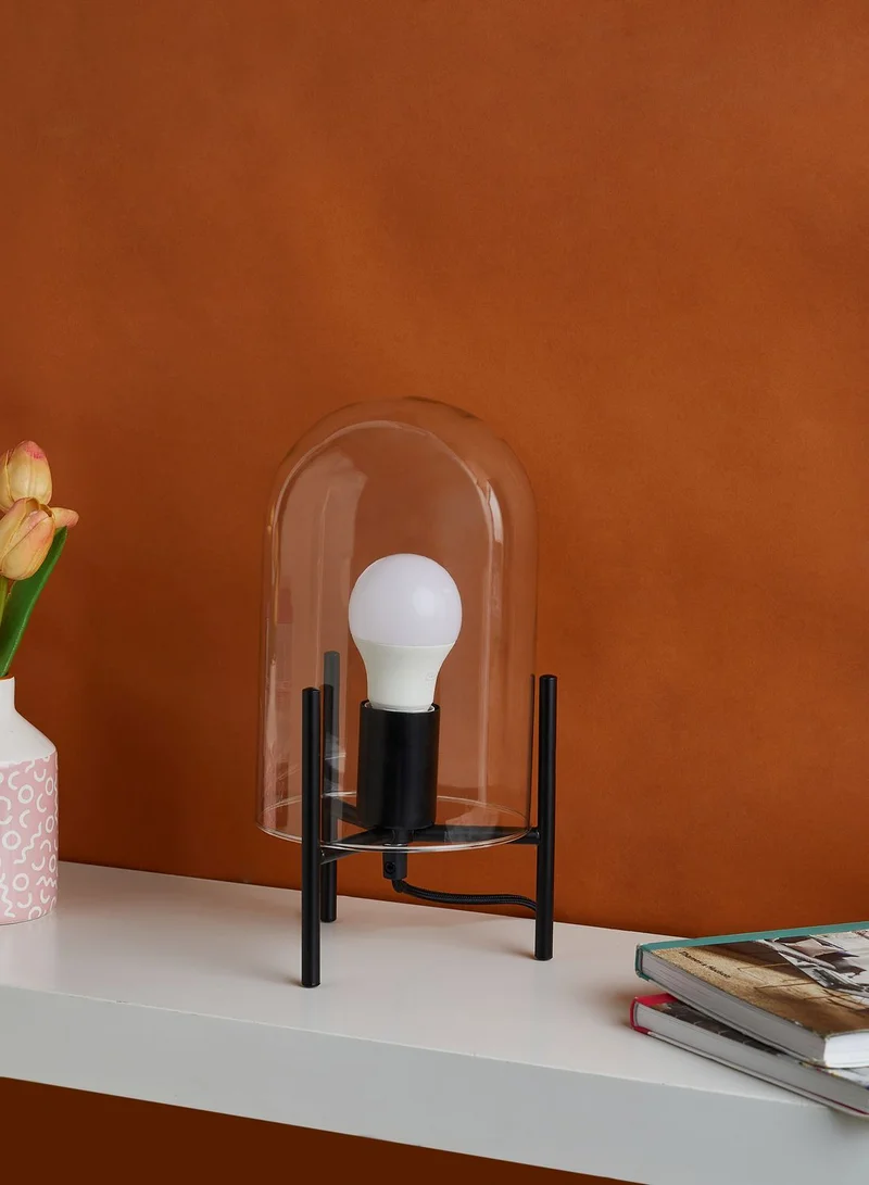 Leitmotiv Clear Glass Bell Table Lamp