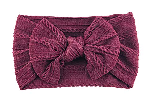 Toptim Baby Girl Bows Nylon Headbands Jacquard Design for Newborn Infant Toddler Little Girls (16-Pack) - Image 5