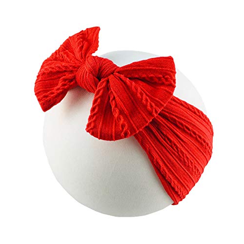Toptim Baby Girl Bows Nylon Headbands Jacquard Design for Newborn Infant Toddler Little Girls (16-Pack) - Image 4