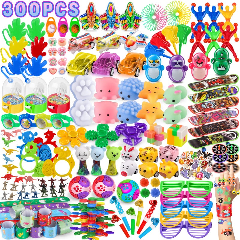 nicknack 300pcs Pinata Stuffers for Kids Party Favors 48 Pinata Fillers for Classroom Rewards Treasure Chest for Prize Box Toys for Kids Classroom - Image 2