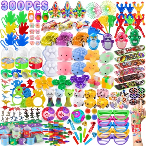nicknack 300pcs Pinata Stuffers for Kids Party Favors 48 Pinata Fillers for Classroom Rewards Treasure Chest for Prize Box Toys for Kids Classroom - Image 1