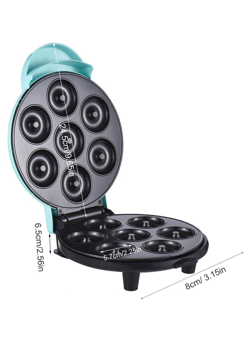 Mini Donut Maker Machine Makes 7 Doughnuts 650W Double-sided Heating Non-stick Coating Electric Donut Maker Machine for Kid-Friendly Breakfast Dessert Snack Perfect for Family Party Cake  - Image 3