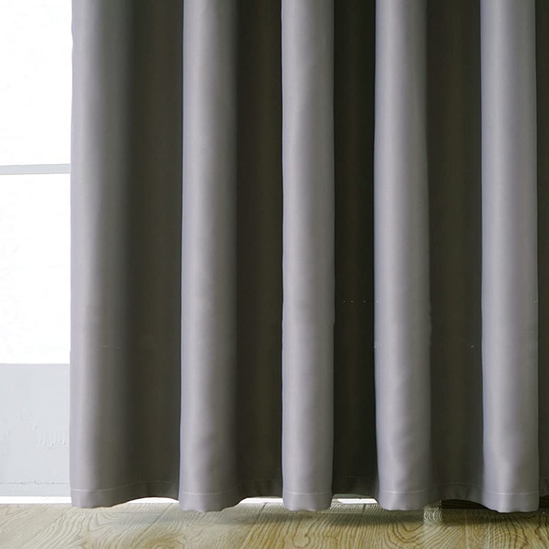 Gxi Grey Doorway Curtain Solid Blackout Patio Door Curtain Panel 78 Inches Length Rod Pocket Drape Room Darkening Thermal Insulated Energy Efficient Window Treatment 1 Panel W39 x L78 Inch - Image 4