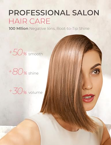 TYMO Ionic Hair Dryer for Women, Professional Blow Dryer with 110000 RPM Brushless Motor for Fast Drying, Travel Lightweight AIRHYPE Lite Hairdryer, Low Noise, 4 Temps & 3 Speeds for Man, Silver - Image 4