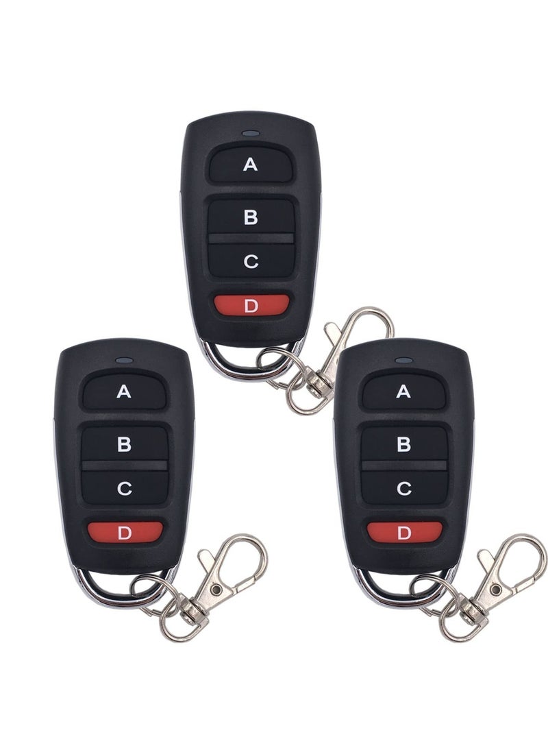 CMGTYYD 3pcs 433mhz Garage Door Cloning Remote Control Keys, , Universal Strong Wireless Copy Remote Control Keychain - Image 1