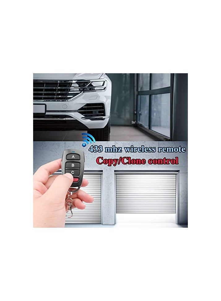 CMGTYYD 3pcs 433mhz Garage Door Cloning Remote Control Keys, , Universal Strong Wireless Copy Remote Control Keychain - Image 3