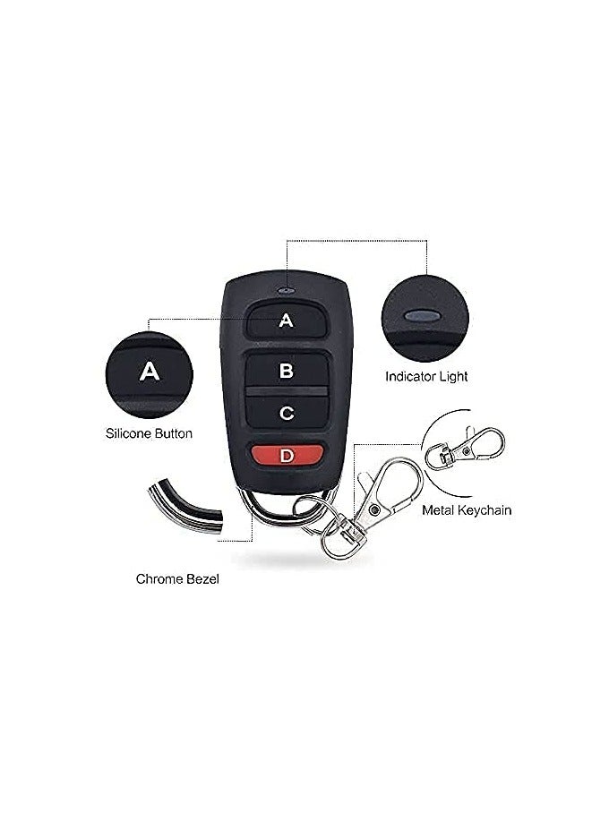 CMGTYYD 3pcs 433mhz Garage Door Cloning Remote Control Keys, , Universal Strong Wireless Copy Remote Control Keychain - Image 4