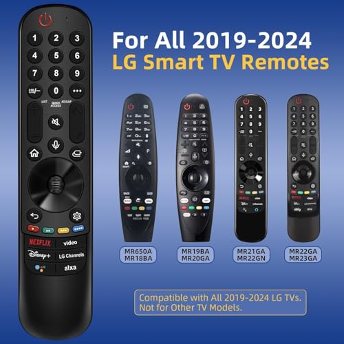 Nettech Replacement for LG TV Remote, for All 2019-2024 LG Remote Control for Smart TVs, for Magic MR20/21/22/23/24GA with Voice and Pointer Function. 1-Year Warranty. - Image 2