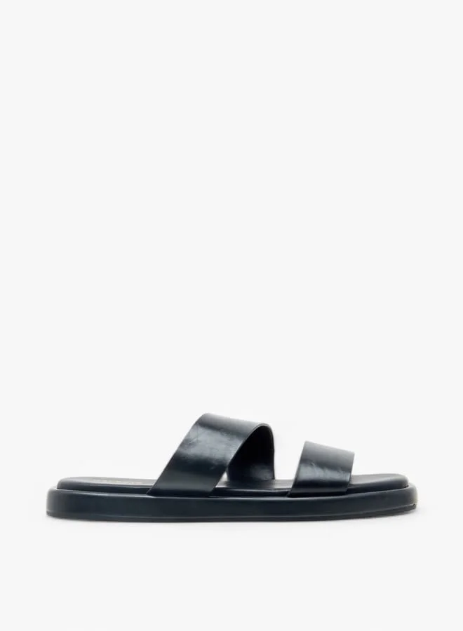 Women's Solid Slip-On Flat Sandals